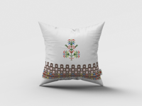 Декоративна възглавница с мотив от Капанска шевица